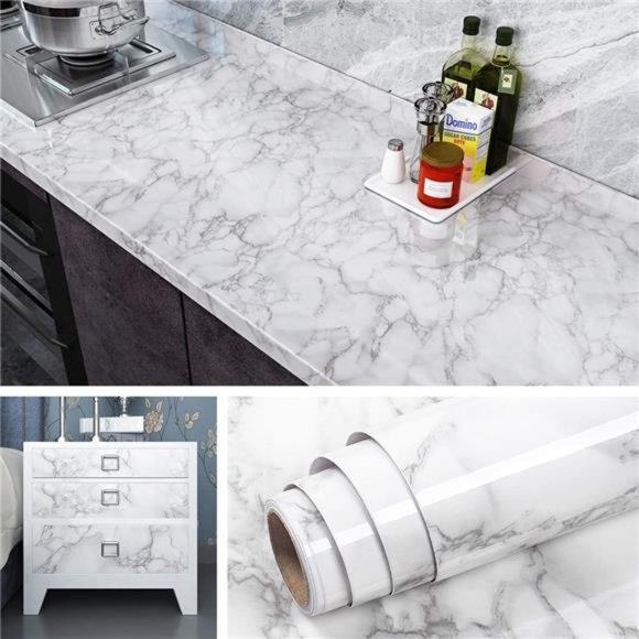 Marble Wallpaper Stick Countertop15.8x78.8 Inch - Picture 1 of 6